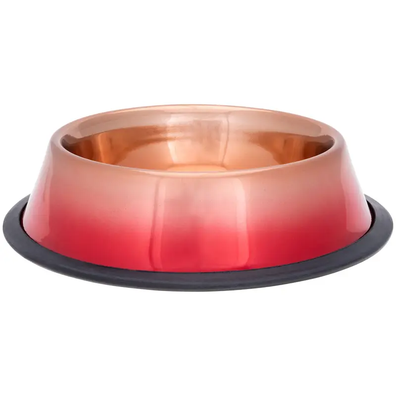 Copper Sunset Ombre Pet Dish - 8 oz Puppy
