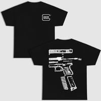 IN GLOCK WE TRUST DOUBLE SIDE MULTI COLOR SHIRT Menswear Top New Design Underwear Streetwear