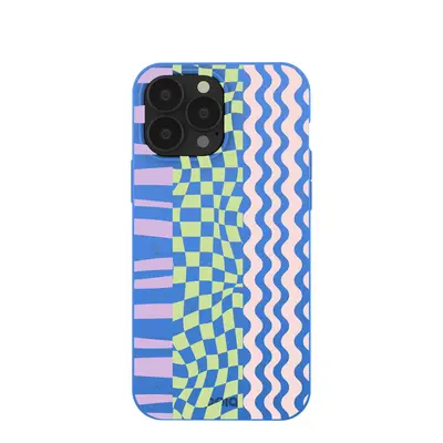 Electric Blue Mixed Up iPhone 13 Pro Max Case