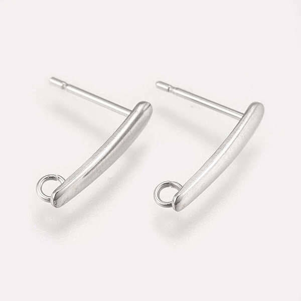 Non-Tarnish 304 Stainless Steel Stud Earring Findings