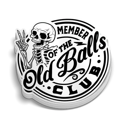 Old Balls Club - Hard Hat Decal