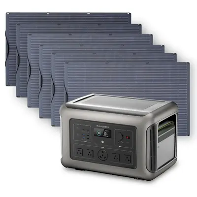 Solar Generator Kit 3200W Power Station 200W Flexible Solar Panel
