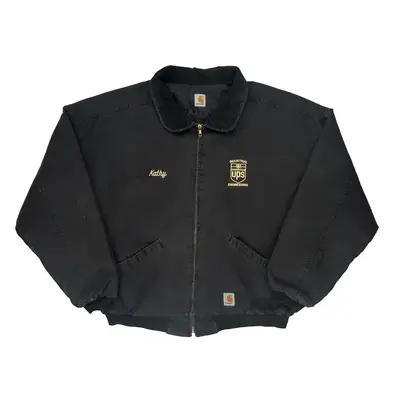 Ups Engineering Carhartt Jacket - 2XL Black Cotton Blend