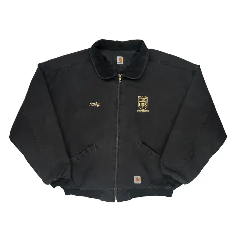 Ups Engineering Carhartt Jacket - 2XL Black Cotton Blend
