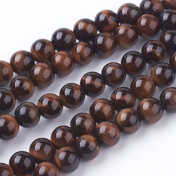 Natural Red Tiger Eye Beads Strands