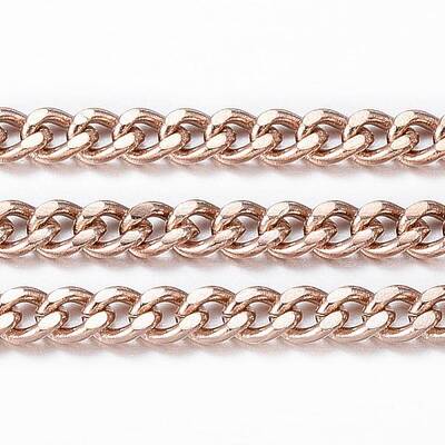 Ion Plating(IP) 304 Stainless Steel Curb Chains