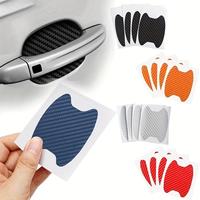 Car Door Handle Sticker, Universal Car Door Handle Protective Film, Carbon Fiber Car Door Handle Protective Film, Car Exterio...