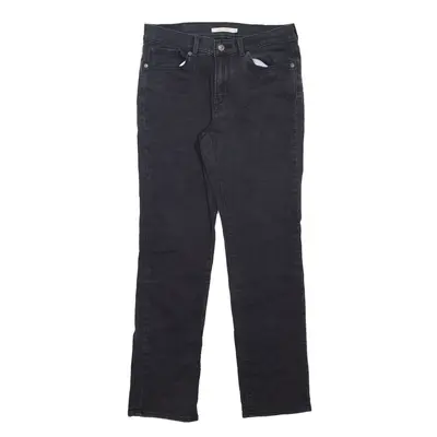 LEVI'S Jeans Black Denim Classic Straight Womens W28 L32