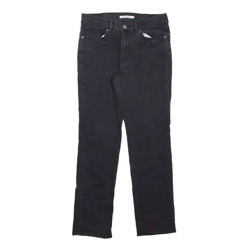 LEVI'S Jeans Black Denim Classic Straight Womens W28 L32