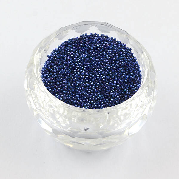 Color Plated DIY 3D Nail Art Decoration Mini Glass Beads