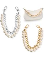 Faux Pearl Decorated Purse Chain,  Purse Accessories, Fashionable Bag Strap for Women's Handbag, Trendy All-match & Exquisite...