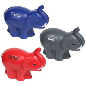 100 Customized Elephant With Tusks - Stress Reliever - ...
