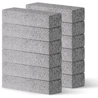 B33-12Pack Pumice Stone for Toilet Cleaning Bowl Stick,Powerfully Cleans Hard Water Rings, Calcium Buildup & Stains, Suitable...
