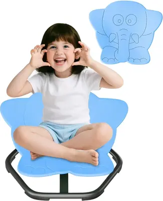 Children's Stress Reduction Toys,Children's Sensory Spinning Toys,Sensory Chair for AutismNon-slip Metal Base,Improve Body Co...