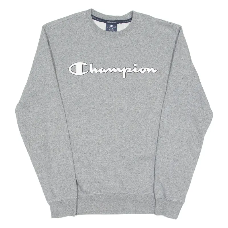 CHAMPION Mens Sweatshirt Grey Crew Neck S