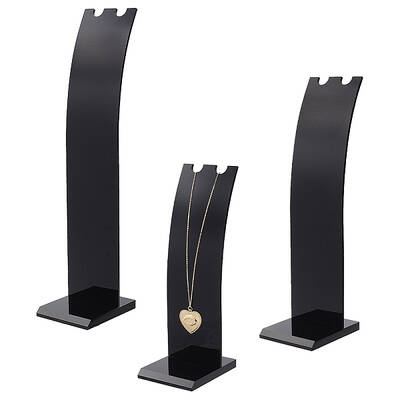 3Pcs 3 Sizes Opaque Acrylic Necklace Display Stands