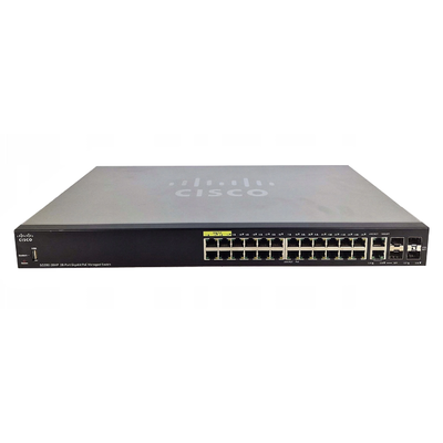 SG350-28MP-K9-BR Cisco SG350-28MP 24-Port + 4-Port SFP Layer 3 Switch
