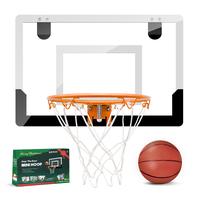 Seray Mini Basketball Hoop Glow In The Dark, Break-away Steel Rim & Luminous Ball, Over The Door Hangable Minihoop, Indoor Ho...