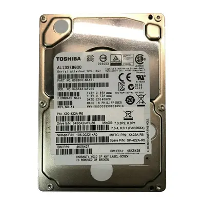 HDEBC01NAA51 Toshiba 600GB 6Gb/s SAS 10000 2.5-inch 64MB Hard Drive