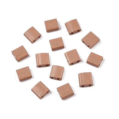 2-Hole Baking Paint Glass Seed Beads