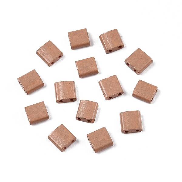 2-Hole Baking Paint Glass Seed Beads
