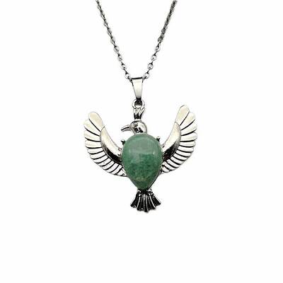 Peace Dove Water Droplet Crystal Necklace Pendant Fashion Ornament Simple Pendant