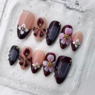 NailPhoria｜ALMOND Collection 10PCS Handmade Press On Nails