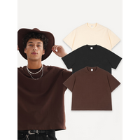 Men's Oversized Cropped Cotton T-Shirts Set - Casual Crew Neck, Solid Color, Drop Shoulder, Short Sleeve, Summer Wear, Loose ...