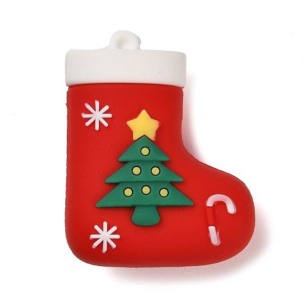 Christmas PVC Plastic Pendants