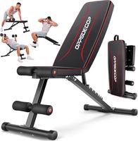 【FathersDayGift】OPPSDECOR Adjustable Bench,Utility Weight Bench for Full Body Workout- Multi-Purpose Foldable Incline Ben...