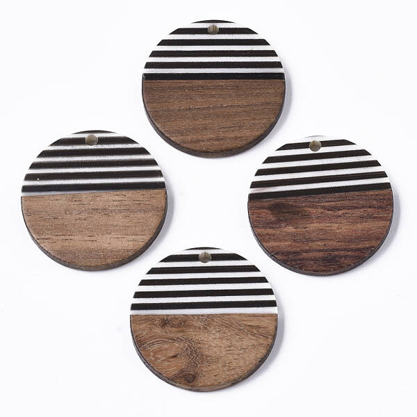Resin & Walnut Wood Pendants