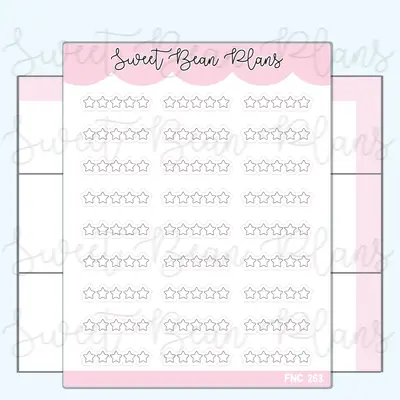 Reading Star Ratings Vinyl Planner Sticker | Fnc 263