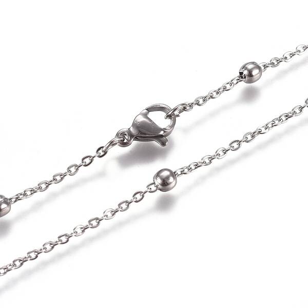 Non-Tarnish 304 Stainless Steel Cable Chain Necklaces