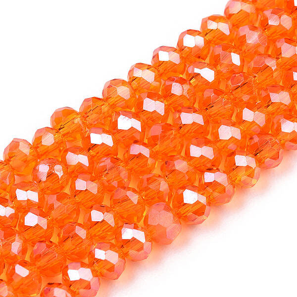 Electroplate Glass Beads Strands
