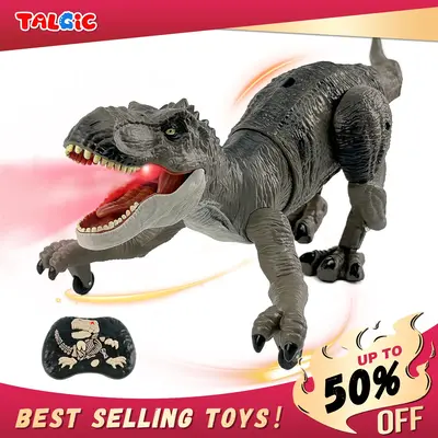 RC Toy Dinosaur, Ice Dragon, and Fire Dragon, featuring swift movement and mist breath. perfect holiday gift for kids