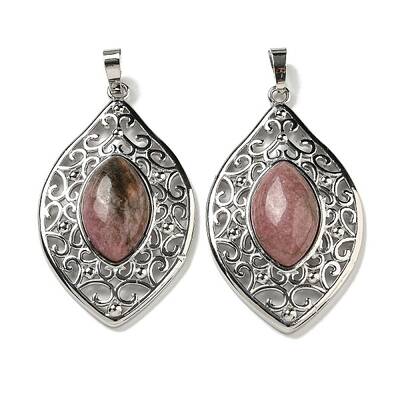 Natural Rhodonite Pendants