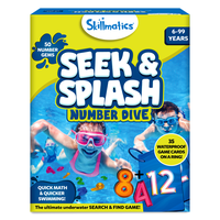 Skillmatics Seek & Splash Diving Gem Toys - Underwater Search and Find Game, Perfect for Swimming Pool & Summer Fun for Kids ...