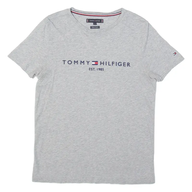 TOMMY HILFIGER Womens T-Shirt Grey S