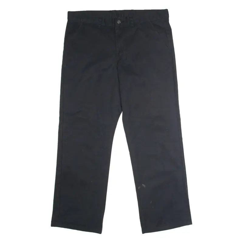 DICKIES Workwear Mens Trousers Black Regular Straight W36 L30