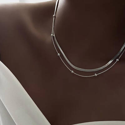 Stainless Steel Snake Chain Hip-hop Style Necklaces