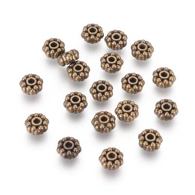 Tibetan Style Alloy Spacer Beads