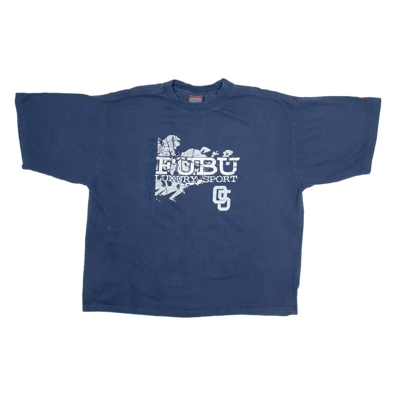 FUBU Mens T-Shirt Blue XL