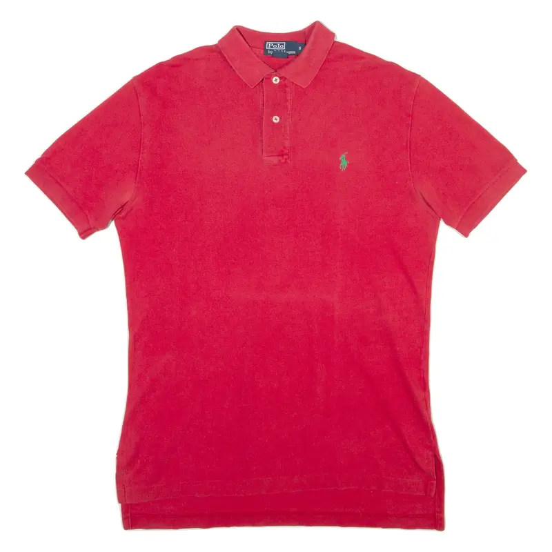 POLO RALPH LAUREN Mens Polo Shirt Red S
