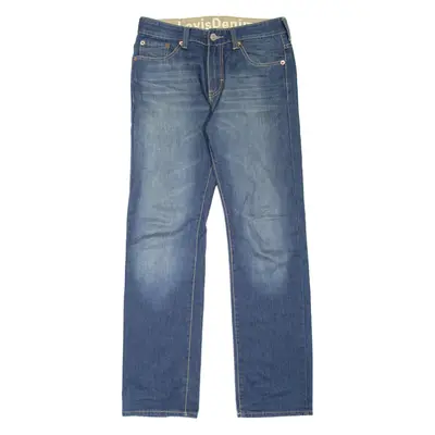 LEVI'S Mens Jeans Blue Regular Straight Stone Wash W32 L33