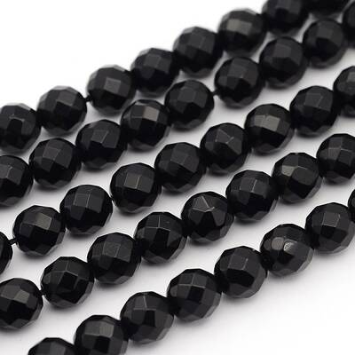 Natural Black Onyx Beads Strands