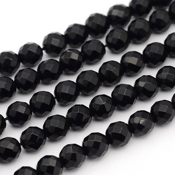 Natural Black Onyx Beads Strands