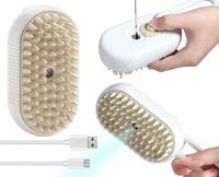 Adjustable Pet Hair Steam Brush - Portable Design for Easy Cleaning and Gentle Cleaning of Pets' Fur dog Retractable dog beau...