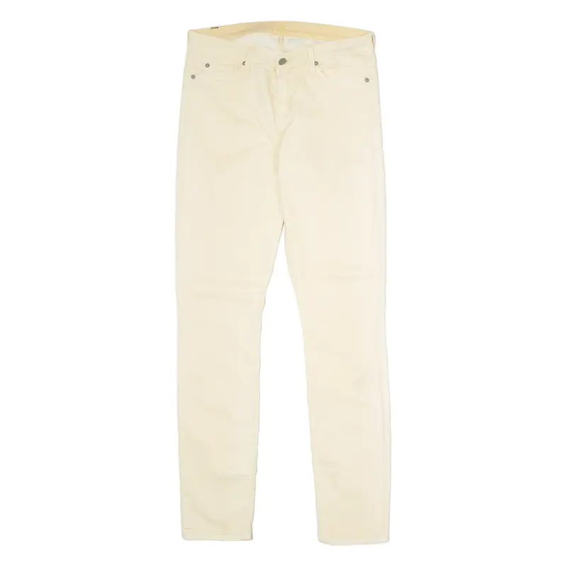 7 FOR ALL MANKIND Womens Trousers Yellow Regular Skinny W31 L31
