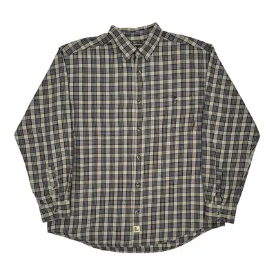 Timberland Checked Shirt - 2XL Blue Cotton