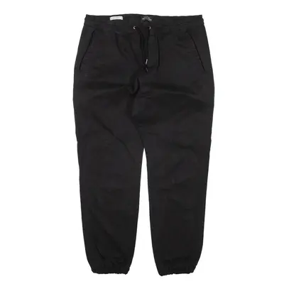 JACK & JONES Anti-Fit Trousers Black Relaxed Tapered Mens W30 L25